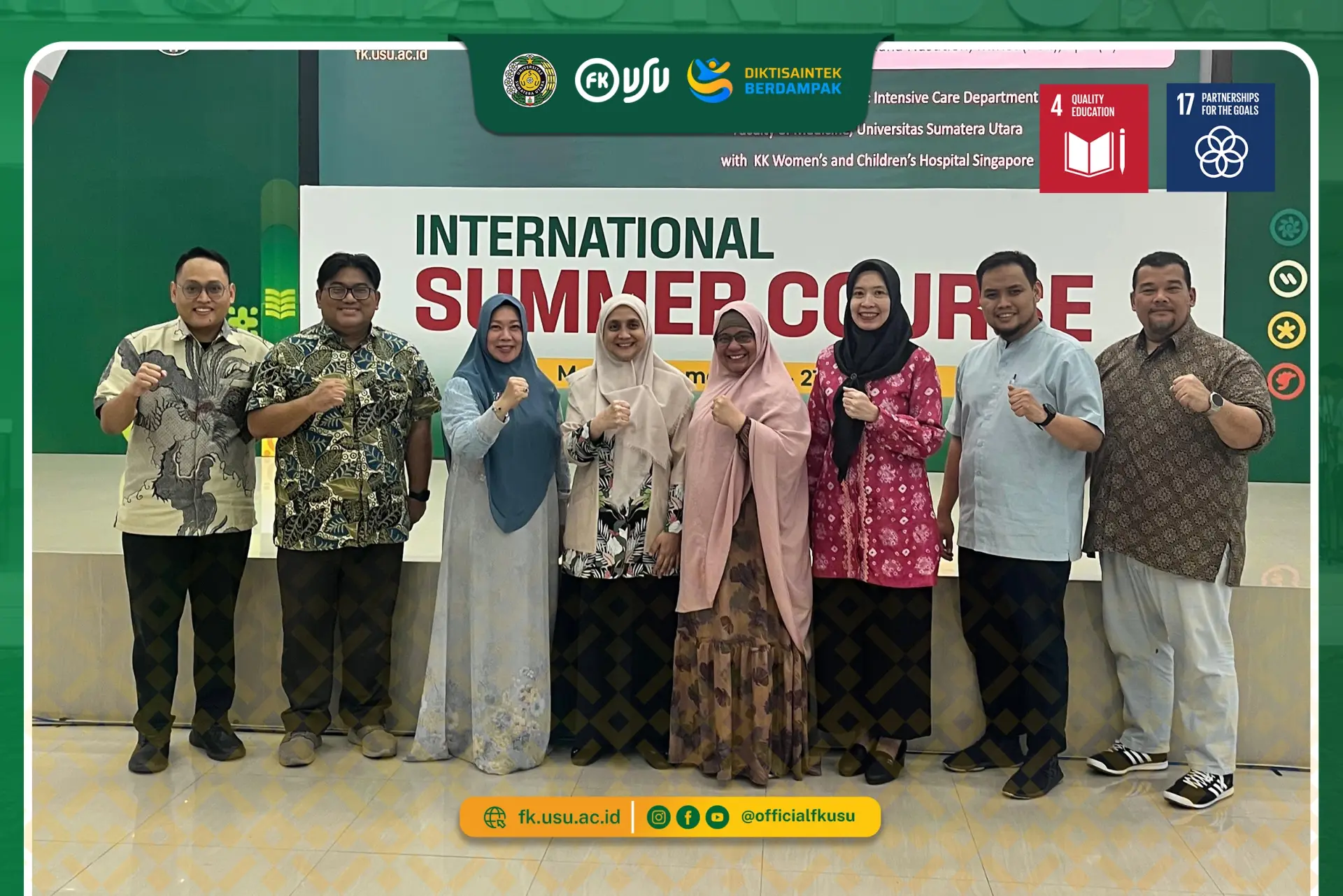 Monev Projek Penelitian RCC USU–SDGHI Periode 1 dan 2 Perkuat Kualitas Riset Kolaboratif di FK USU